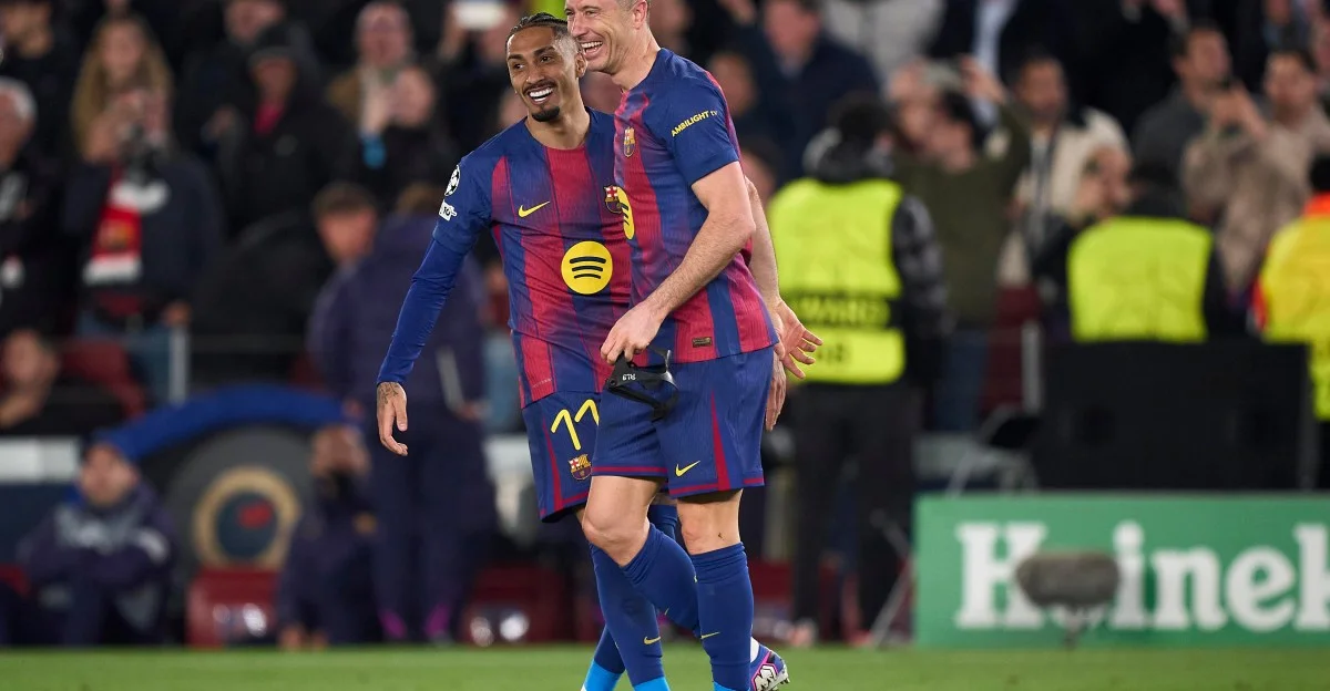 Liga : Raphinha et Lewandowski, l’hommage du Barca