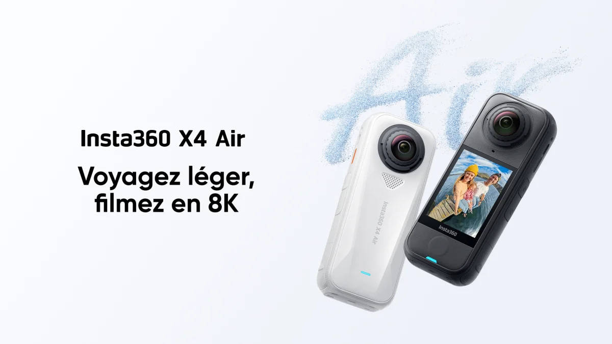 Insta360 X4 Air : la caméra 360° 8K idéale pour vous accompagner autour des terrains
