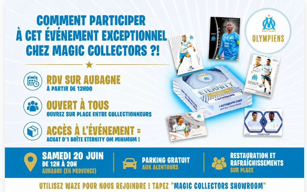 PANINI célèbre l’Olympique de Marseille avec une collection 100 % dédiée aux supporters olympiens