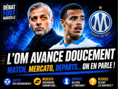 DFM en live à 17h30 ! 🔵⚪️ OM : Le MERCATO démarre, les départs… le premier match amical !