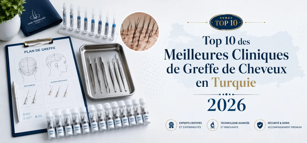 Top 10 des Meilleures Cliniques de Greffe de Cheveux en Turquie 2026