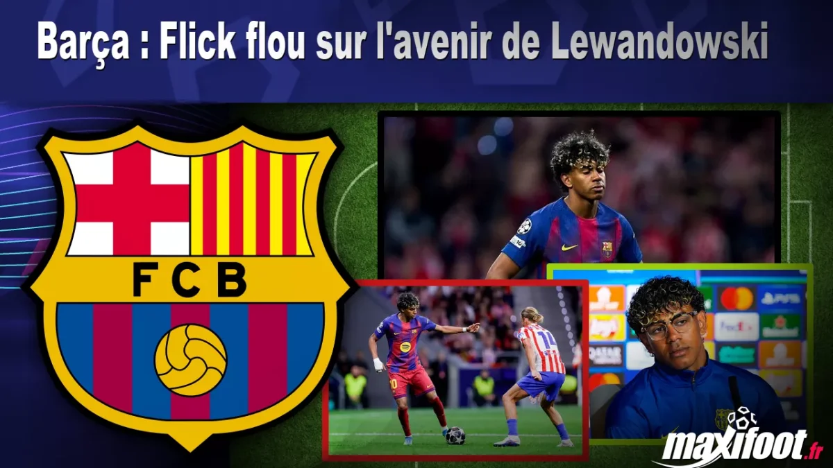 Barça : Flick flou sur l'avenir de Lewandowski