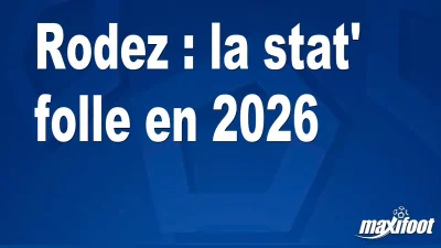 Rodez : la stat' folle en 2026