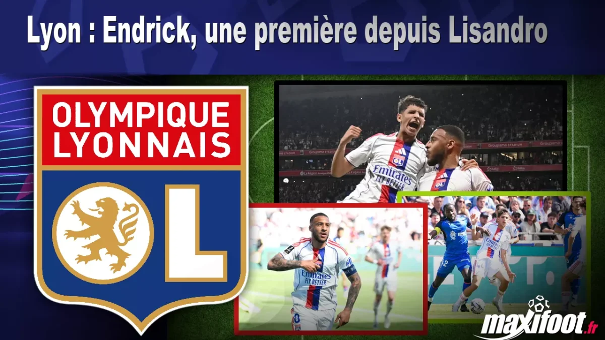 Lyon : Endrick, une première depuis Lisandro
