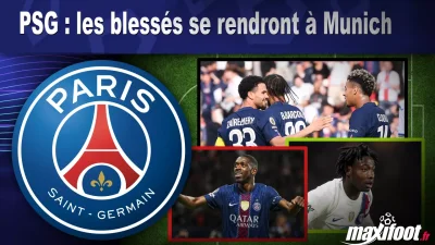 PSG : les blessés se rendront à Munich