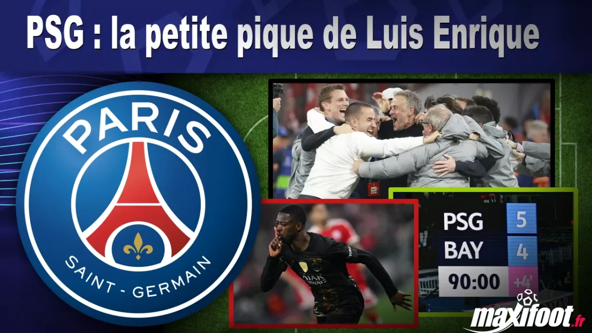 PSG : la petite pique de Luis Enrique