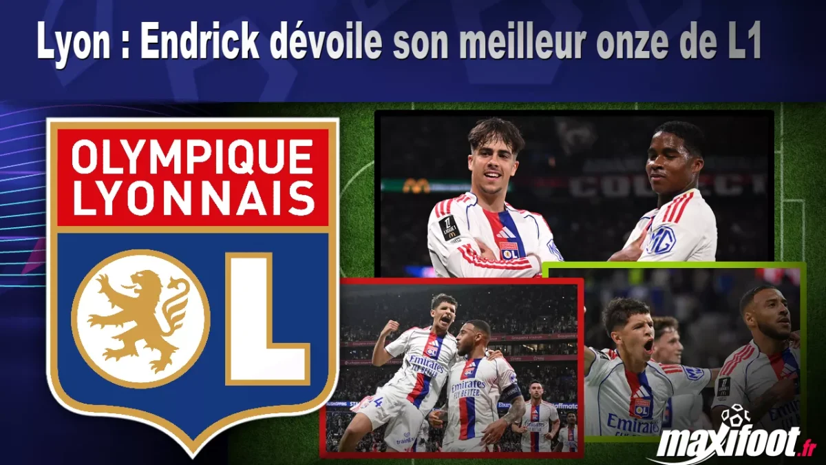 Lyon : Endrick dévoile son meilleur onze de L1
