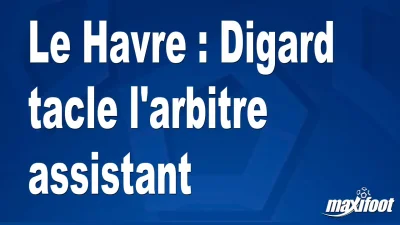 Le Havre : Digard tacle l'arbitre assistant