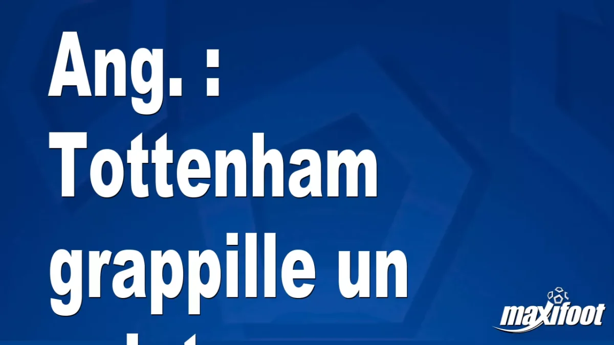 Ang. : Tottenham grappille un point