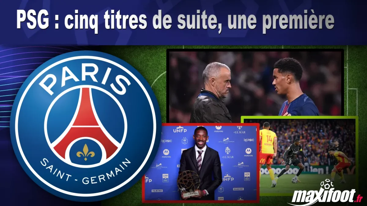 PSG : cinq titres de suite, une première