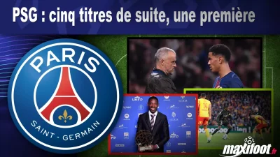 PSG : cinq titres de suite, une première