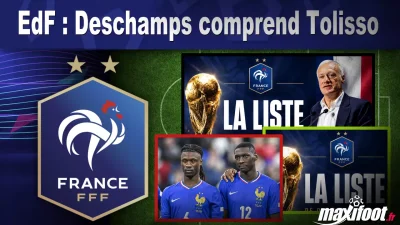 EdF : Deschamps comprend Tolisso