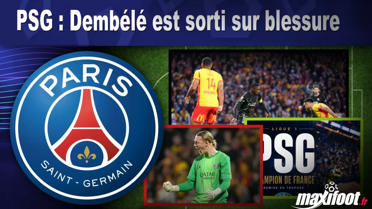 PSG : Dembélé est sorti sur blessure
