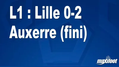 L1 : Lille 0-2 Auxerre (fini)