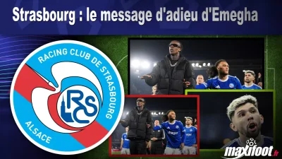 Strasbourg : le message d'adieu d'Emegha