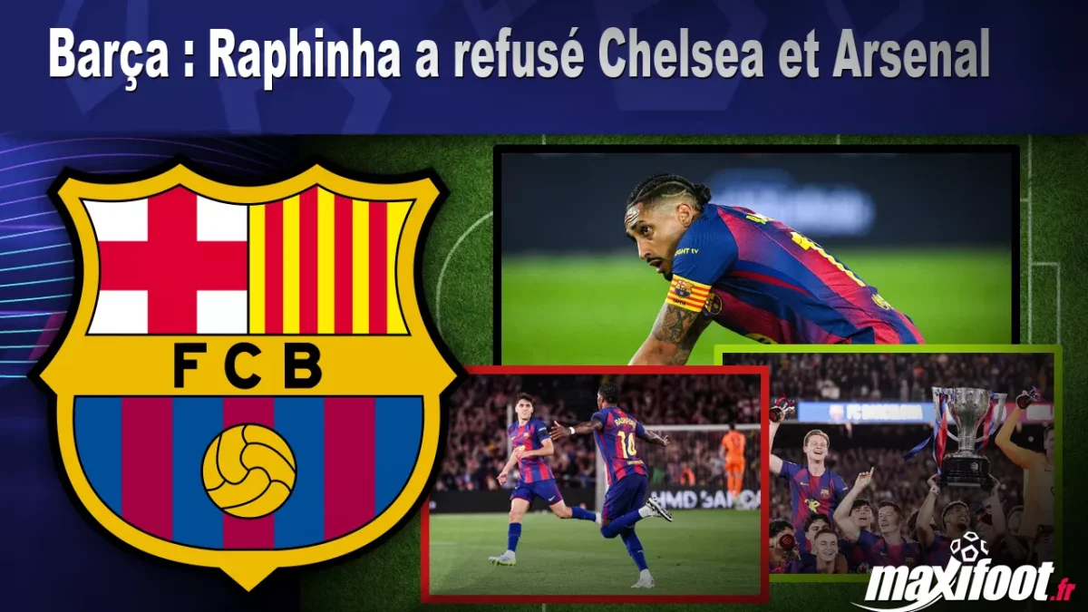 Barça : Raphinha a refusé Chelsea et Arsenal