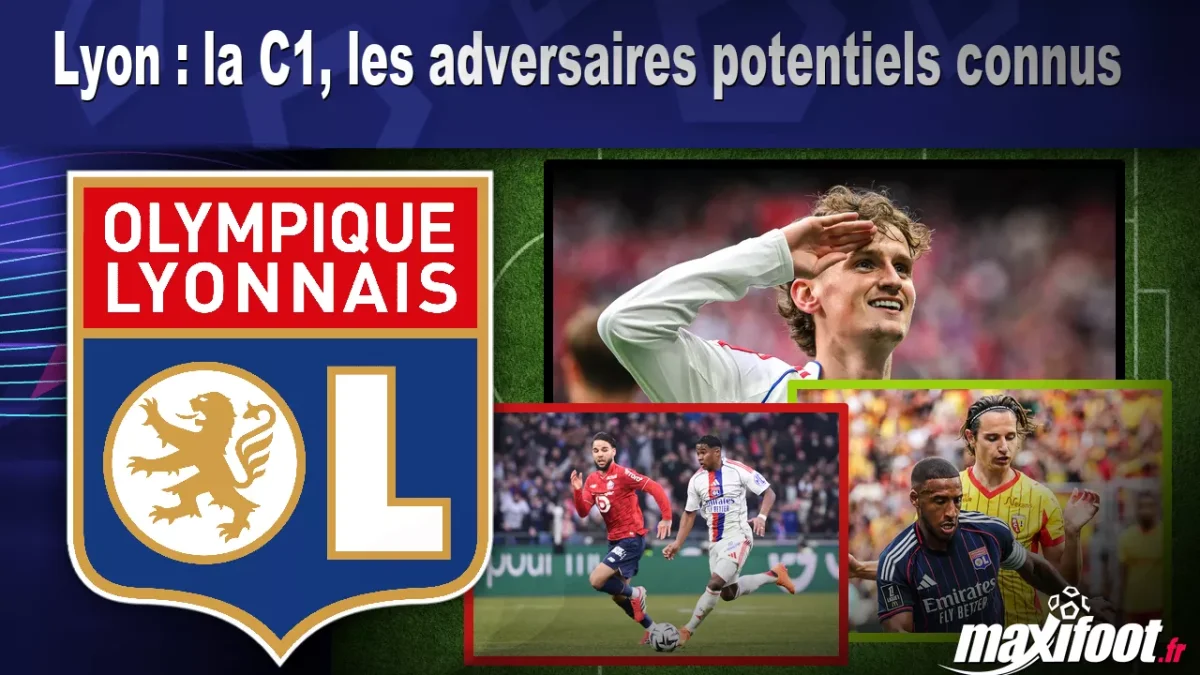 Lyon : la C1, les adversaires potentiels connus