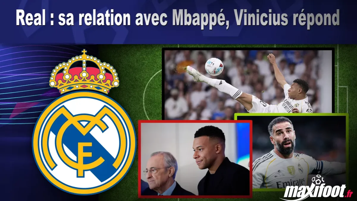 Real : sa relation avec Mbappé, Vinicius répond