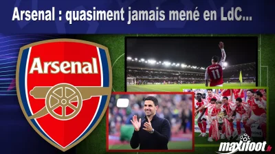 Arsenal : quasiment jamais mené en LdC...