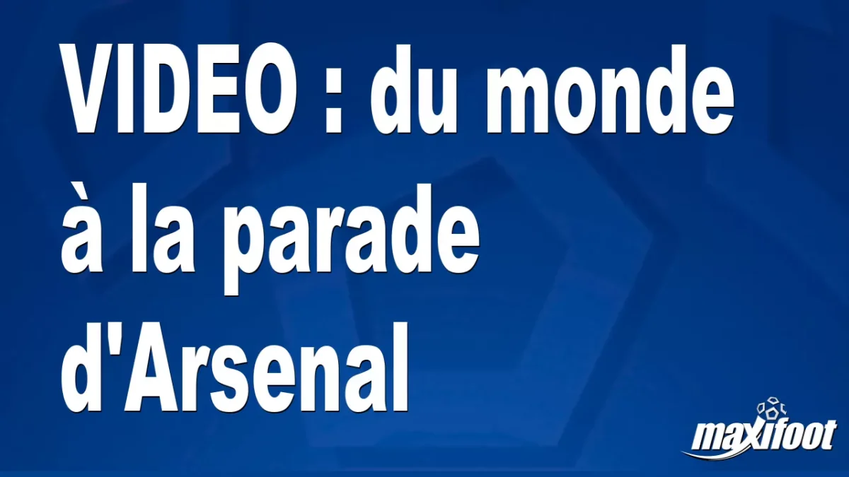 du monde à la parade d'Arsenal