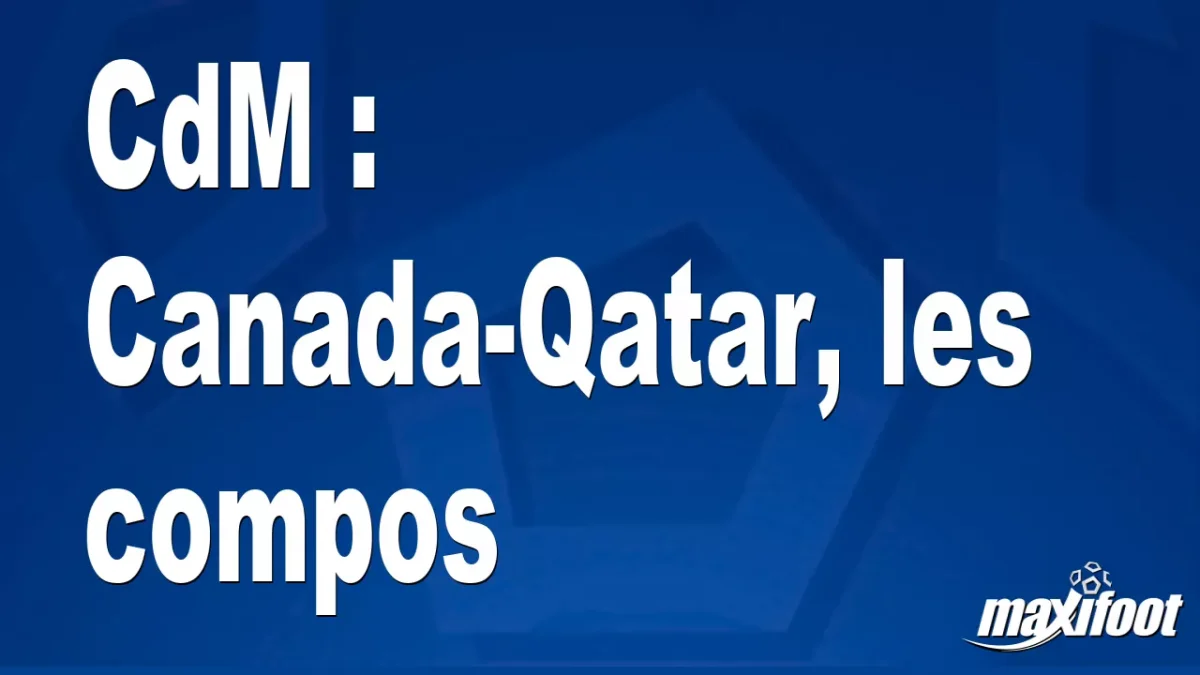 CdM : Canada-Qatar, les titulaires