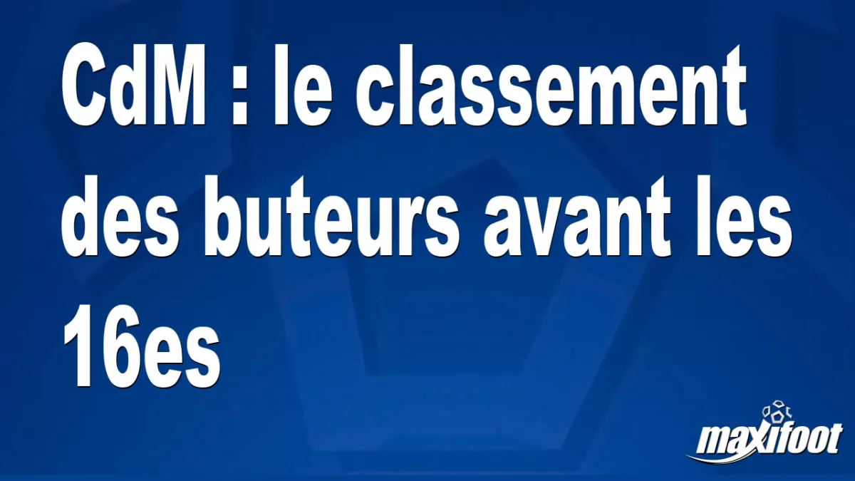 CdM : le classement des buteurs avant les 16es