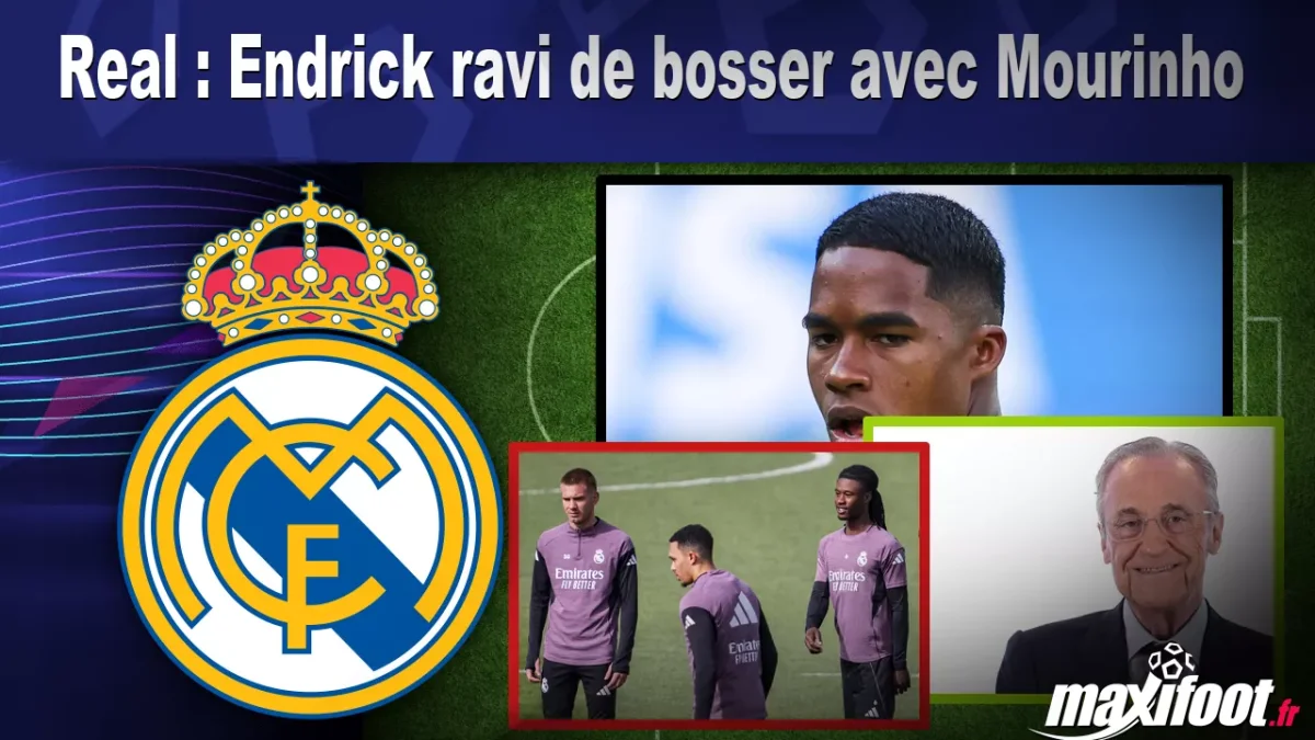 Real : Endrick ravi de bosser avec Mourinho