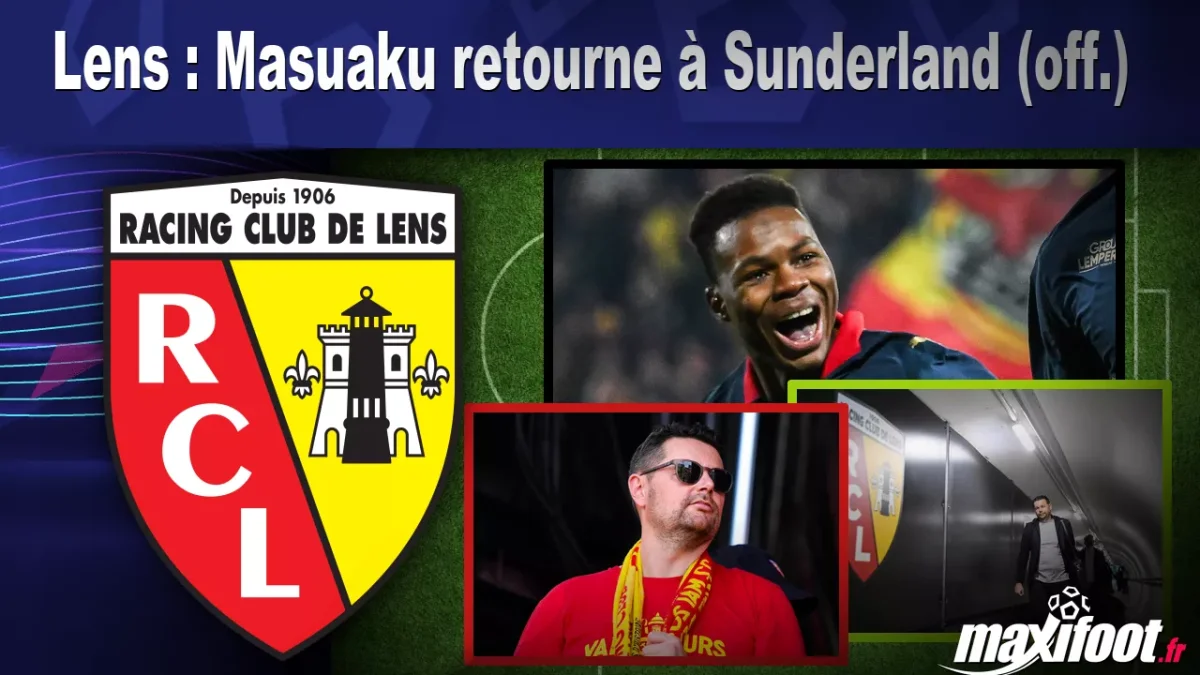 Mercato Lens : Masuaku retourne à Sunderland (off.)