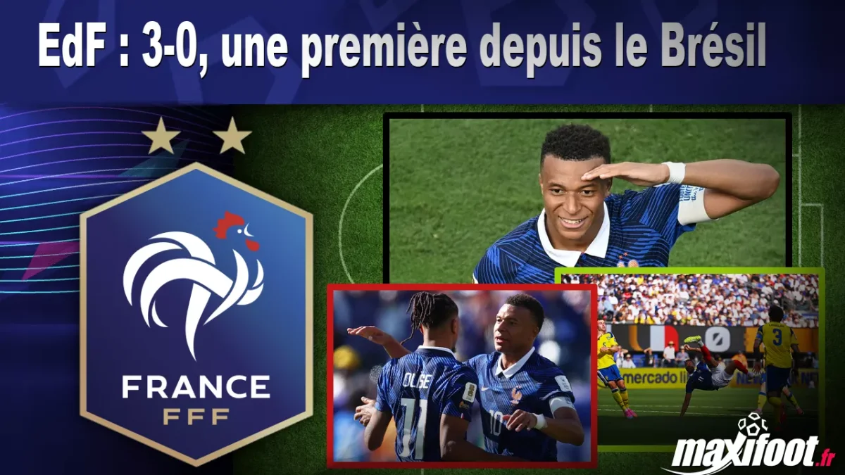 EdF : 3-0, une première depuis le Brésil