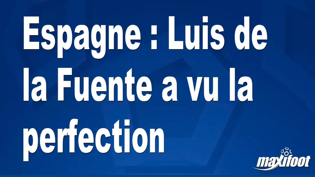 Espagne : Luis de la Fuente a vu la perfection