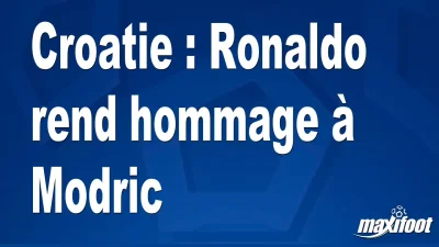 Portugal : Ronaldo rend hommage à Modric