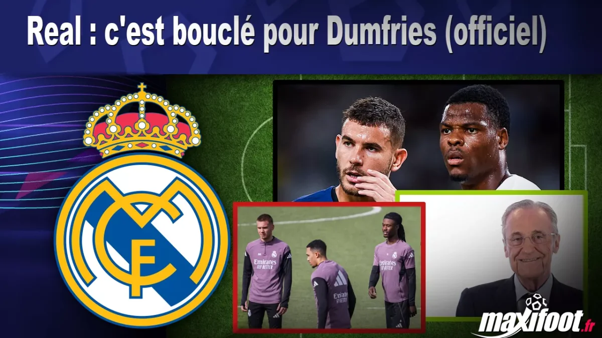 Mercato Real : c'est bouclé pour Dumfries (officiel)