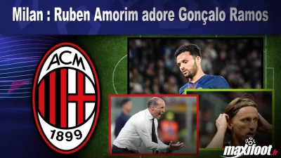 Milan : Ruben Amorim adore Gonçalo Ramos