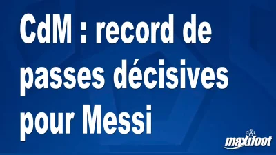 CdM : record de passes décisives pour Messi