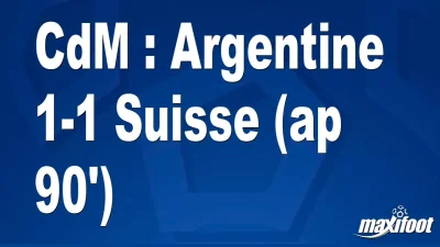 CdM : Argentine 1-1 Suisse (ap 90')