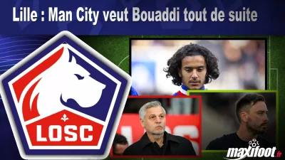 Mercato Lille : Man City veut Bouaddi sans attendre