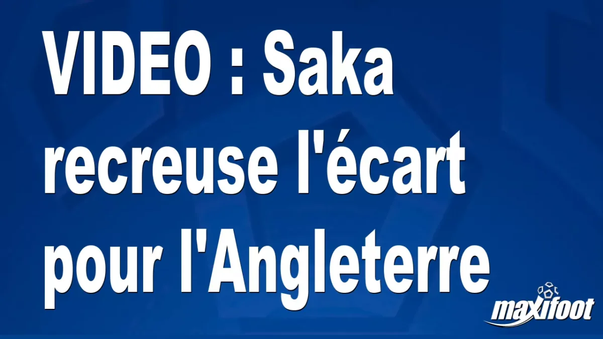 Saka recreuse l'écart pour l'Angleterre
