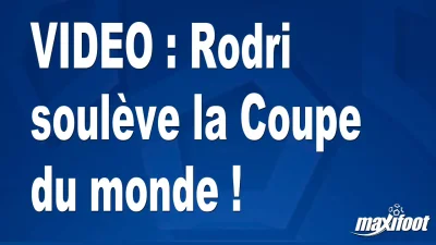 Rodri soulève la Coupe du monde !