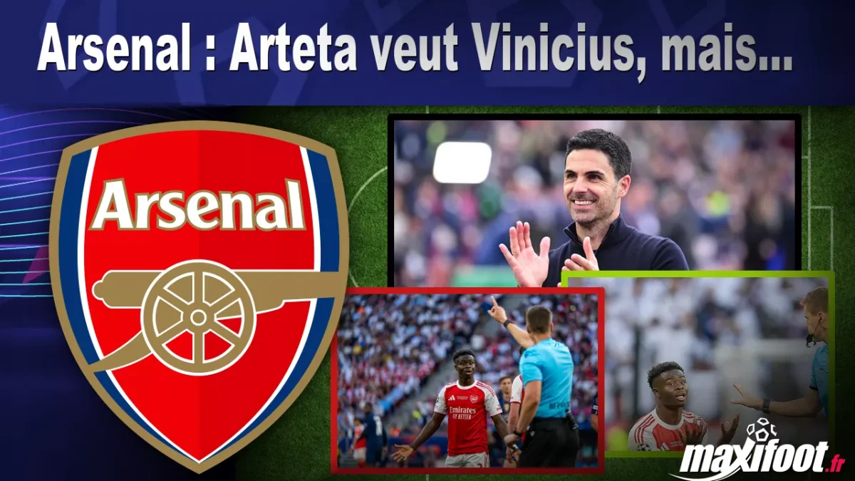 Mercato Arsenal : Arteta veut Vinicius, mais...