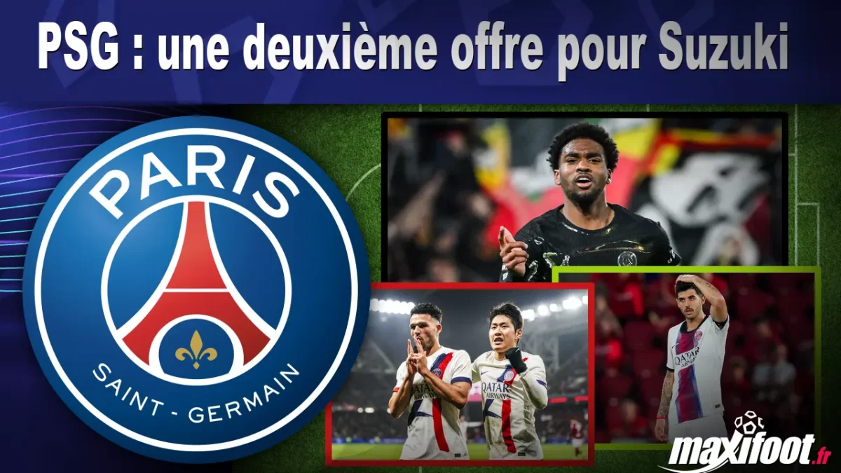Mercato PSG : une deuxième offre pour Suzuki