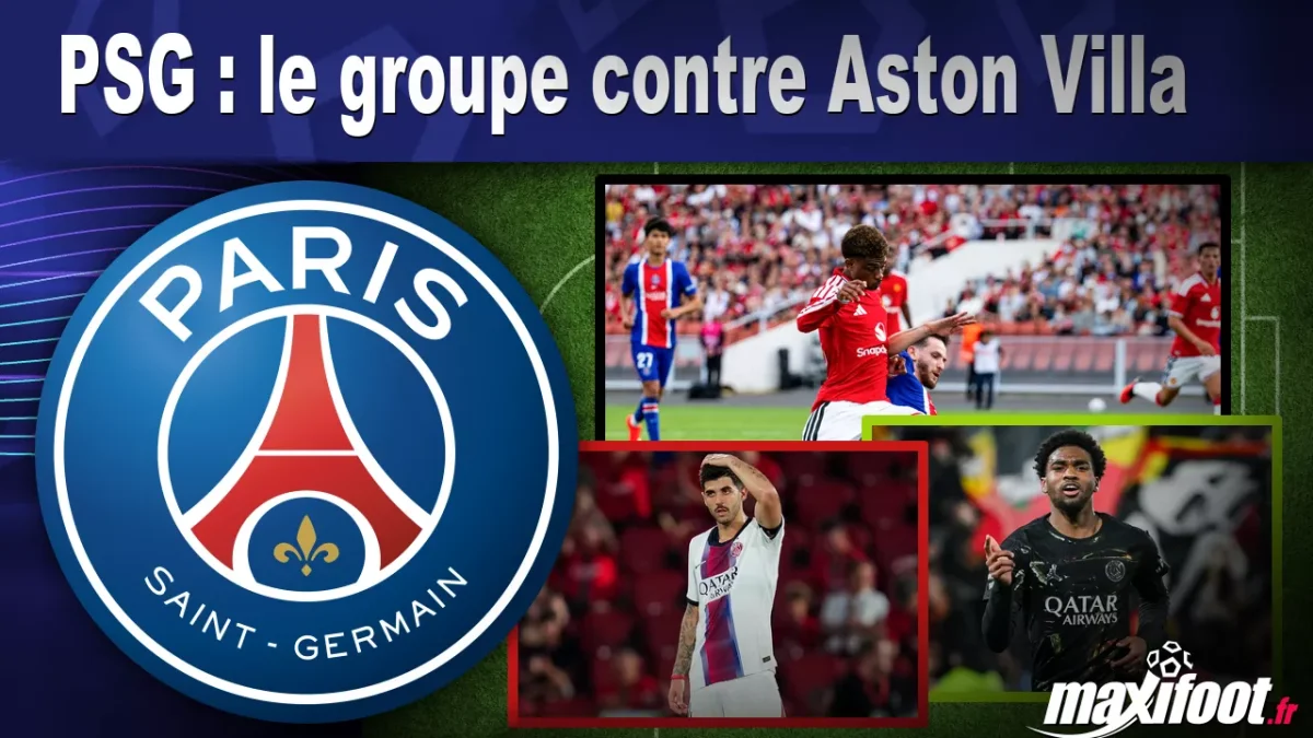 PSG : le groupe contre Aston Villa