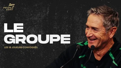 ASSE : Le groupe des Verts pour affronter Amiens