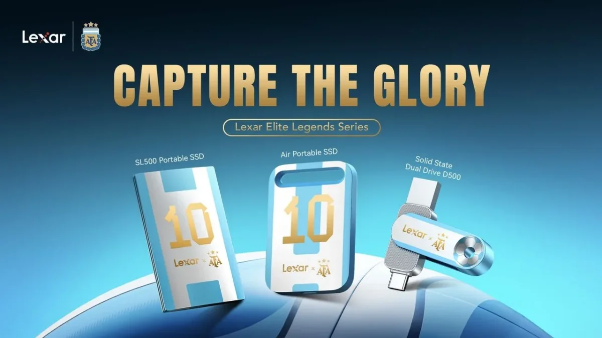 Lexar Elite Legends Series : quand la passion du football rencontre la performance du stockage