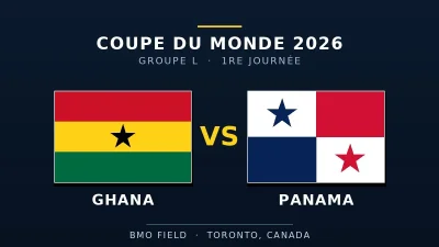CDM 2026 : Ghana – Panama en direct