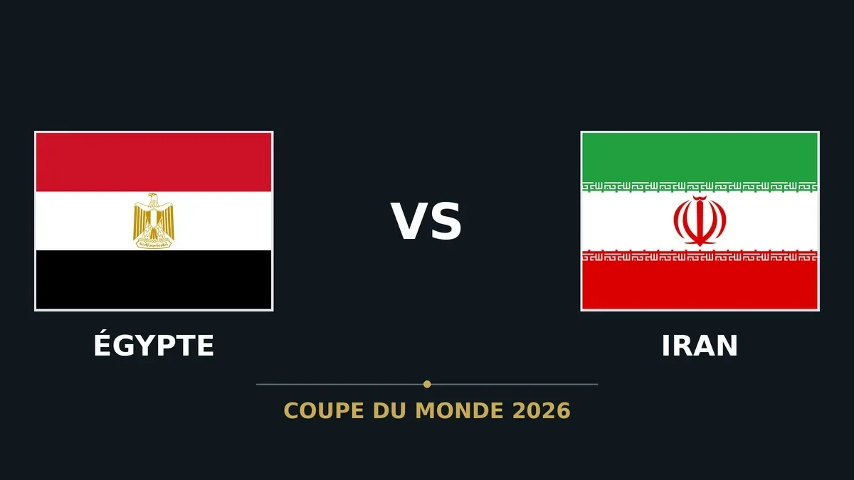 Coupe du Monde 2026 : Égypte – Iran à 05h00, les compos probables