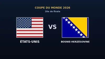 Coupe du Monde 2026 : États-Unis – Bosnie-Herzégovine à 02h00, les compos probables