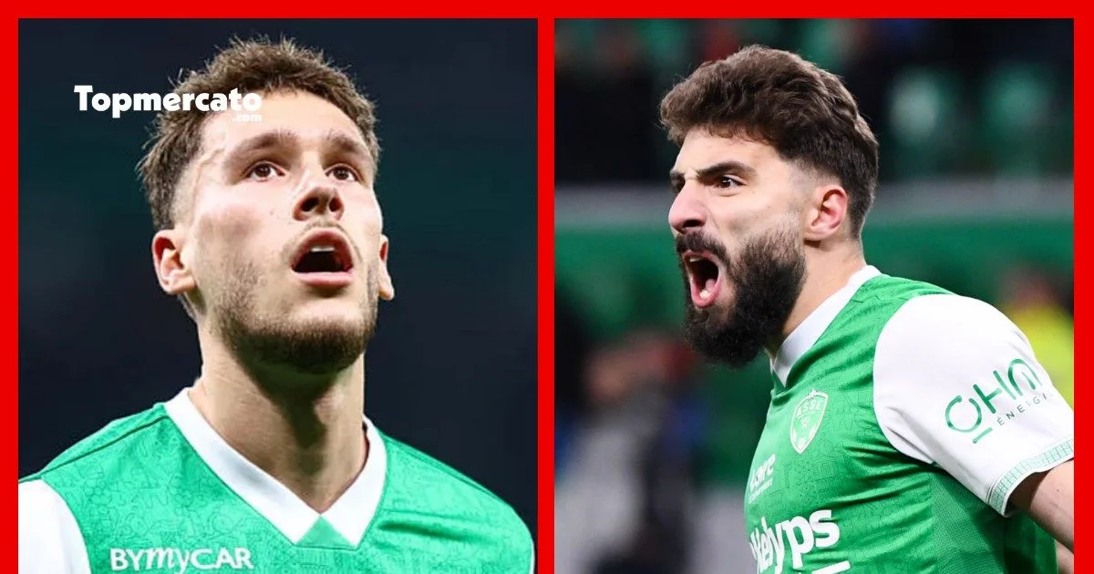 ASSE : une offre tombe pour Davitashvili, rien pour Stassin… Le mercato diamétralement opposé des deux attaquants vedettes des Verts