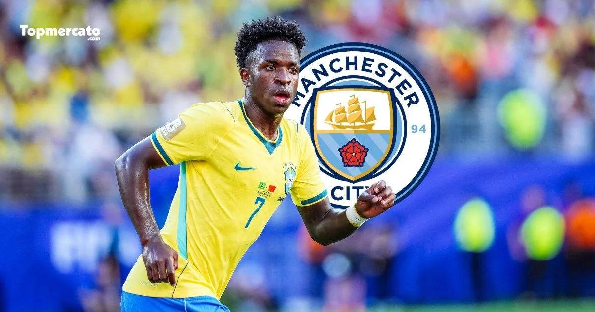 Mercato Real Madrid : Vinicius Jr menacé par Yan Diomandé, Manchester City et 2 géants de PL activement intéressés par la star brésilienne